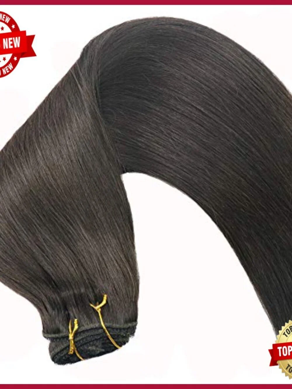 20 Inch Clip In Human Hair Extensions Thick Ends 120g Remy